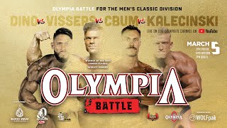 OLYMPIA BATTLE CLASSIC PHYSIQUE WITH CBUM RAMON URS AND VISSERS [upl. by Ahsurej]