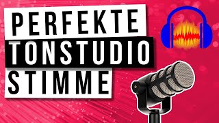 Stimme Verbessern Perfekte Tonstudio Stimme 2020 Mit Audacity Tutorial German [upl. by Marrissa]