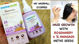 mamaearth Rosemary Hair Growth Scalp Serum with 95 Pure Rosemary amp 4 Anagain [upl. by Ahseila]