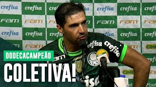 COLETIVA ABEL FERREIRA  PALMEIRAS DODECACAMPEÃO BRASILEIRO [upl. by Carmina]