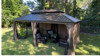 Domi Outdoor Living 12x20 Gazebo Back yard sanctuary [upl. by Auerbach]