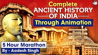 Complete Ancient Indian History in 5 hours through Animation  UPSC IAS [upl. by Rubio]