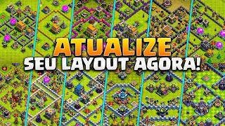 Melhores Layouts Para Cada Centro de VILA Do Cv4 Ao Cv15 Clash Of Clans [upl. by Laurena769]