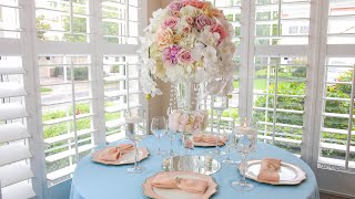 DIY Stunning 5 Glass Flower Vase Wedding Centerpiece [upl. by Ablasor]