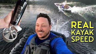 115 Mph on a KAYAK Stable High speed Electric Kayak Motor LAKE TEST fail and SUCCESS [upl. by Forster]