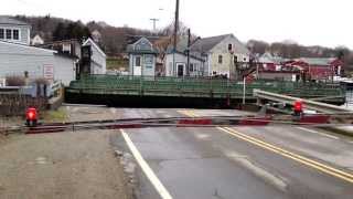 South Bristol Maine Swing Bridge opening and closing [upl. by Abell]