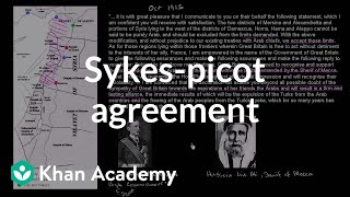 SykesPicot Agreement and the Balfour Declaration  The 20th century  World history  Khan Academy [upl. by Staci145]