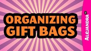 How to Organize Gift Bags amp Gift Tags w DC Professional Organizer Alejandra Costello [upl. by Otrebide]