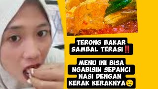 TERONG BAKAR SAMBAL TERASI menusederhana idemasakanseharihari [upl. by Notlehs]