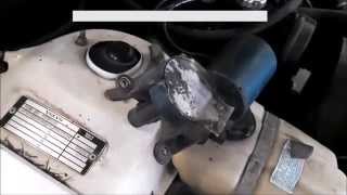 Wiper motor replacement Volvo 240 GL Install Remove Replace [upl. by Amej601]