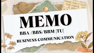 Memorandum Format and example BBABBM BBS TU business communication [upl. by Weisberg659]