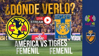 América vs Tigres Femenil ¿DÓNDE y CÓMO VER en VIVO el juego de hoy Semifinales del Clausura 2024 [upl. by Haianeb]