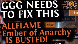 FIXED NO LONgER WORKING PoE 324  UNIQUE PRICES ARE DROPPING FAST  ALLFLAME OF ANARCHY [upl. by Neelloc]