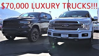 2020 Ram 1500 Black Appearance Limited Vs 2020 Ford F150 Limited Which 70000 Truck Is Better [upl. by Stanwin]