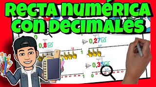 📏 La RECTA NUMÉRICA con DECIMALES [upl. by Esom878]