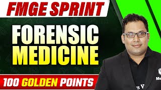 Forensic Medicine  FMGE July 2023 Rapid Revision  FMGE Sprint  Dr Mnjunatha [upl. by Doniv676]