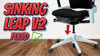 How to Fix Your Sinking Steelcase Leap V1 or V2 Chair  Gas Cylinder Set Screw Adjustment Guide [upl. by Adrahc]