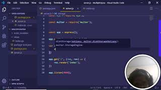 Nodejs Multiple Image Upload Using Multer Express and EJS [upl. by Aennaej883]