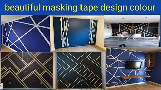 masking tape painting designsmasking tape painting ideas [upl. by Roel]