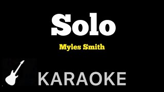 Myles Smith  Solo  Karaoke Guitar Instrumental [upl. by Anividul332]