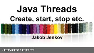 Java Threads  Creating starting and stopping threads in Java [upl. by Chainey]