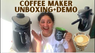 Morphy Richards Coffee Maker Unboxing Demo amp Review  Coffee Machine [upl. by Ginelle447]