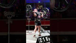 218kg 480lbs Axle Press WORLD RECORD attempt [upl. by Prince117]