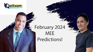 Bar Exam Drills Podcast  Ep 011  February 2024 MEE Predictions [upl. by Pittman]