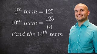 Given two terms find the nth term of a geometric sequence [upl. by Dell373]