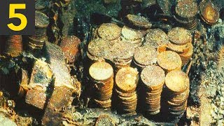 Top 5 BIGGEST Sunken Treasures Ever Found [upl. by Harrell289]