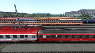 Train Simulator Classic 85 RobTrain RWA EurofimaWagenset [upl. by Ycam250]