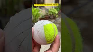 HOW TO INSWING AND OUTSWING TAPE BALL🔥 [upl. by Nylitsirk]