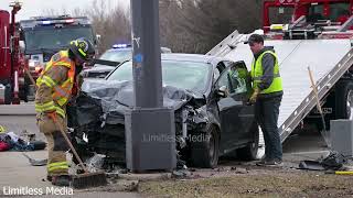 Threevehicle crash Lakeville Minnesota [upl. by Ettari]