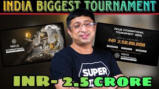 Indus new tournament explain  India biggest tournament IndusGame [upl. by Ennoval]