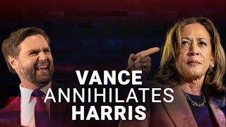 JD Vance on a warpath as he annihilates Kamala Harris Tim Walz and ABC reporter [upl. by Eelytsirk]