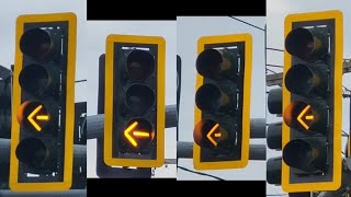 3section amp 4section Flashing Yellow Arrow Signal Operations 4 [upl. by Hayse]