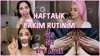 EN KOLAY HAFTALIK BAKIM RUTİNİ  Saç Bakımı Cilt Bakımı El amp Ayak Bakımı 🧖🏻‍♀️ [upl. by Nonnek]