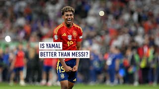 Is Yamal better than Messi [upl. by Yatnwahs727]