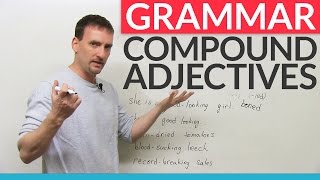 Learn English Punctuation How to use hyphens with compound adjectives [upl. by Siloam]