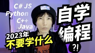 反正AI会取代你，那2023年自学编程【不要学】什么语言？C？Python？ [upl. by Eudosia]