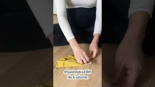 Folding Clothes ASMR folding asmrfabricsounds relaxing [upl. by Dobbins]