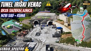 Najduži Tunel u Srbiji IRIŠKI VENAC izgradnja brze saobraćajnice Novi Sad  Ruma dronevideo [upl. by Elitnahc822]