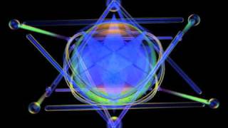 Tetrahedron Molecule with spinning Merkaba [upl. by Bolten]