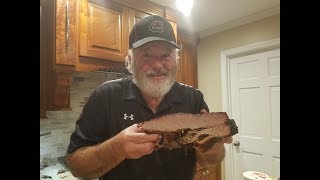 BRISKET IN THE WSM  WEBER SMOKEY MOUNTAIN  PRIME BRISKET COOK [upl. by Madancy]