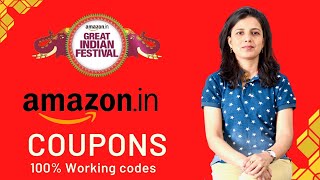 Amazon India Coupons  Amazon Great Indian Festival Promo Codes  100 Working [upl. by Navis]