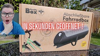 Fahrradbox  BeeMy Box  in Sekunden geöffnet Lockpicking [upl. by Ecneralc]