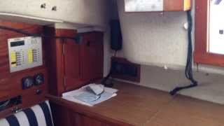 Hallberg Rassy 26  Inside Video [upl. by Rustie]