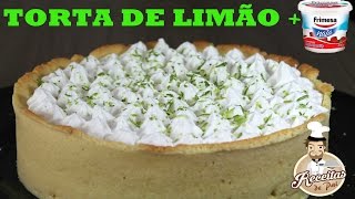 TORTA DE LIMÃO COM NATA 81 RECEITAS DE PAI [upl. by Ahsiral]