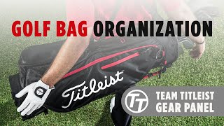 Team Titleist Gear Panel Golf Bag Organization [upl. by Kepner568]