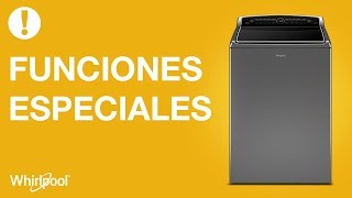 Lavadoras Whirlpool  Funciones especiales en Carga Superior HE [upl. by Kannry214]